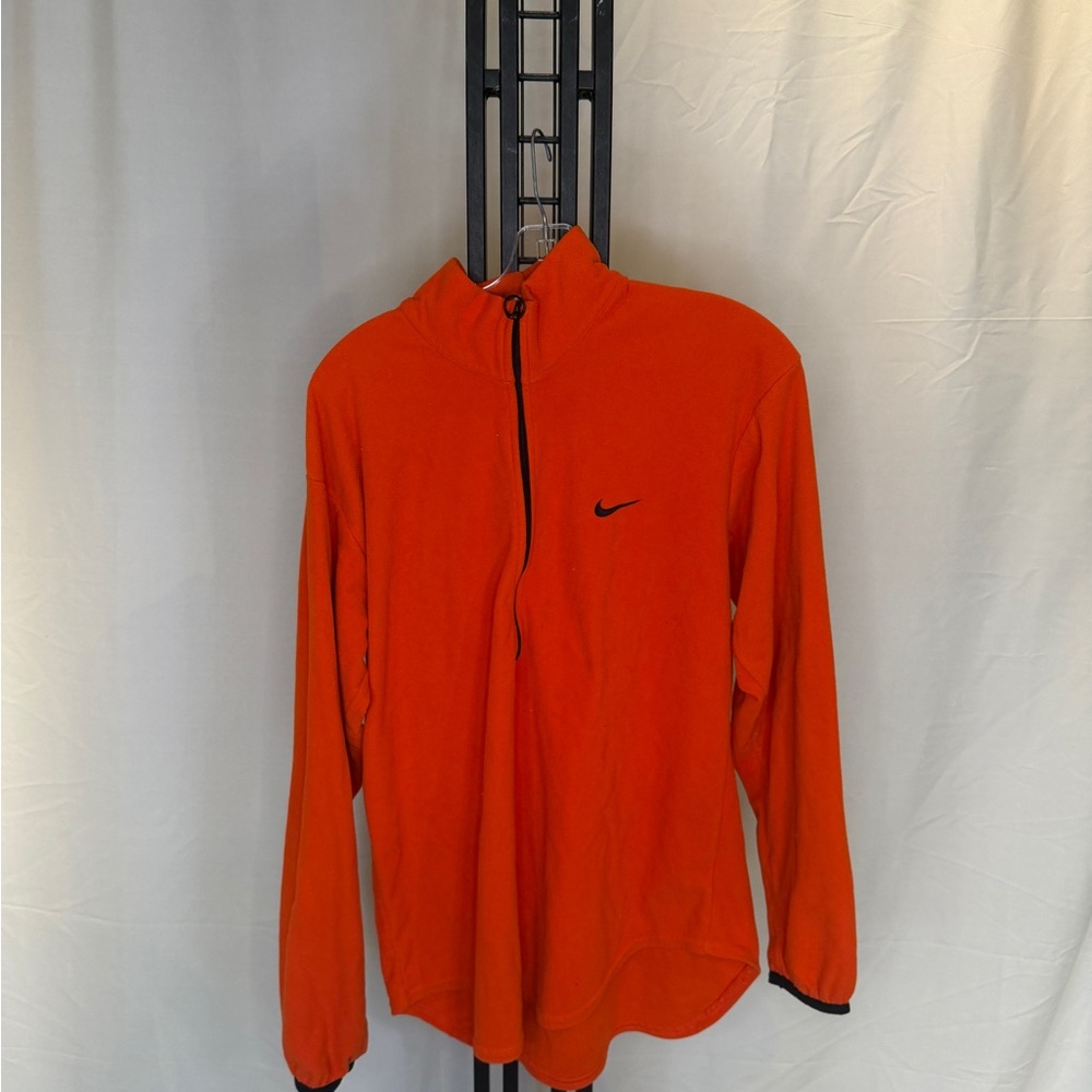Nike Vibrant Orange Half-Zip Sweatshirt (80’s)